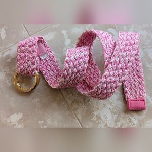 Lily Pulitzer pink belt Pink Floral 100% Cotton Sz Small